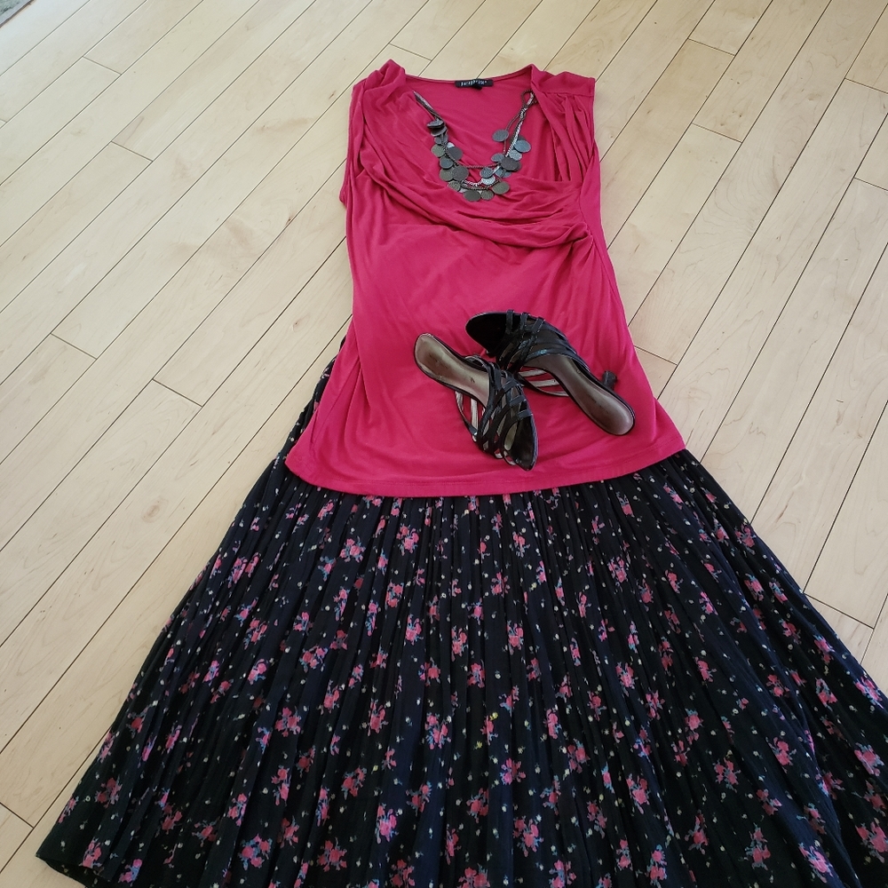 Fushia tunic top